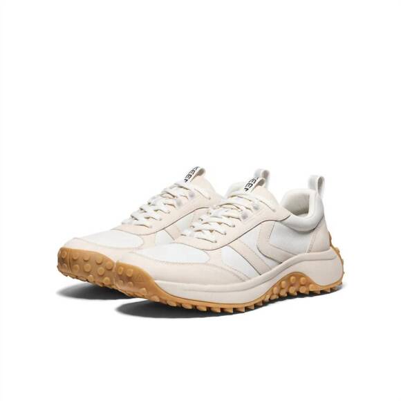 NEW KEEN women's ks86 lea sneaker in birch/star white